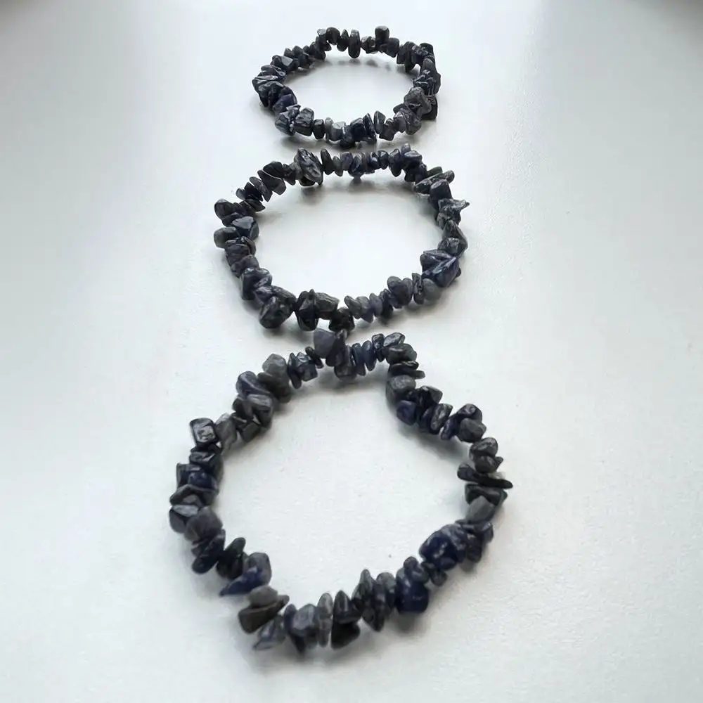 Chip-Stone Stretch Gemstone Crystal Bracelet