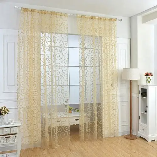 Modern Sheer Window Curtain Panel