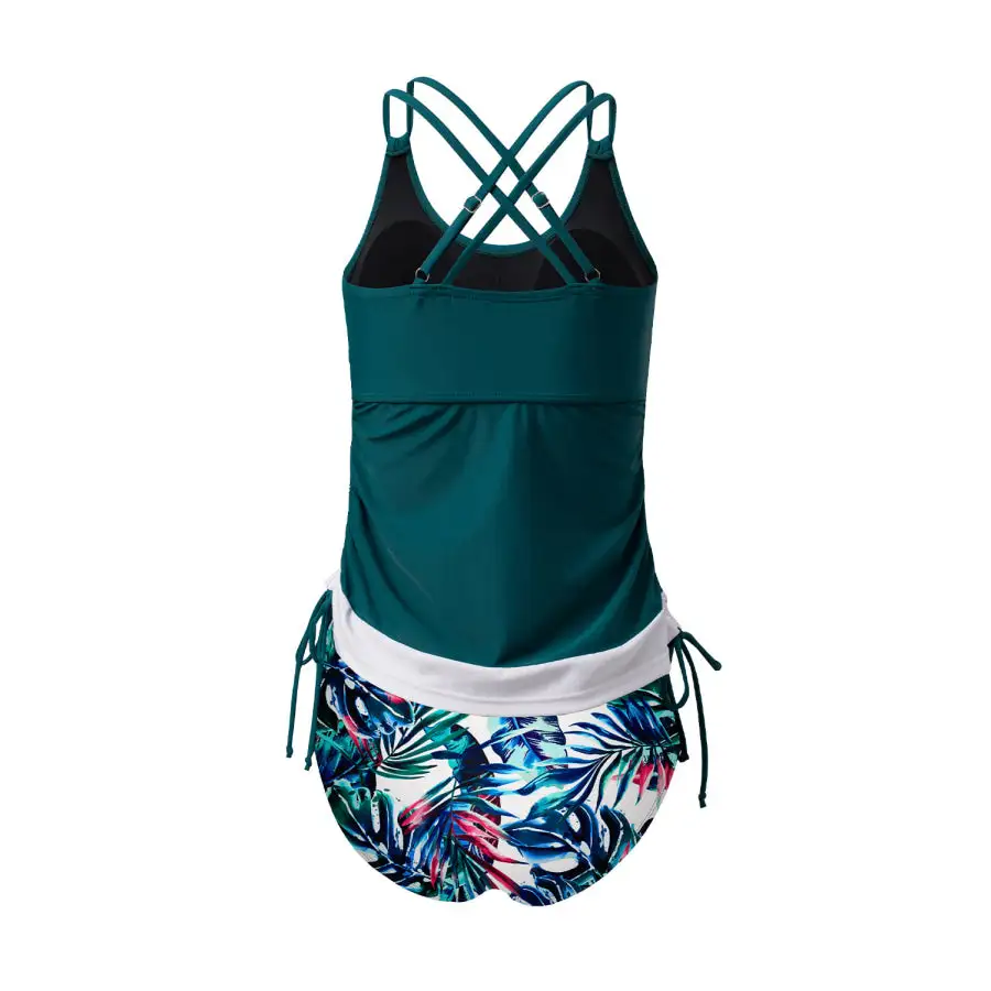 Women's Drawstring Tankini Set
