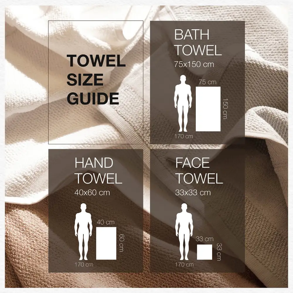 Blue Cotton Bath Towel