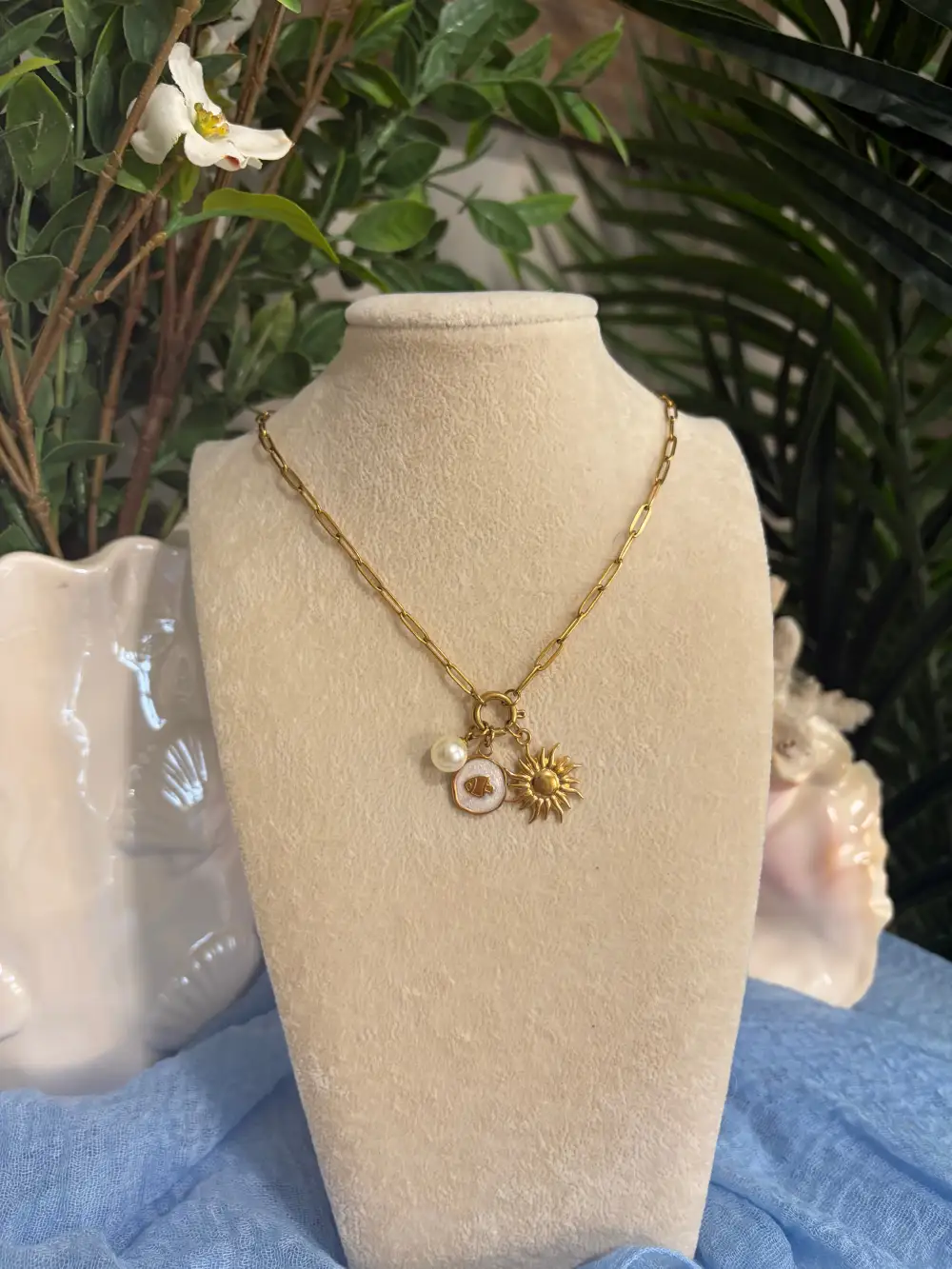Three Charm Necklace