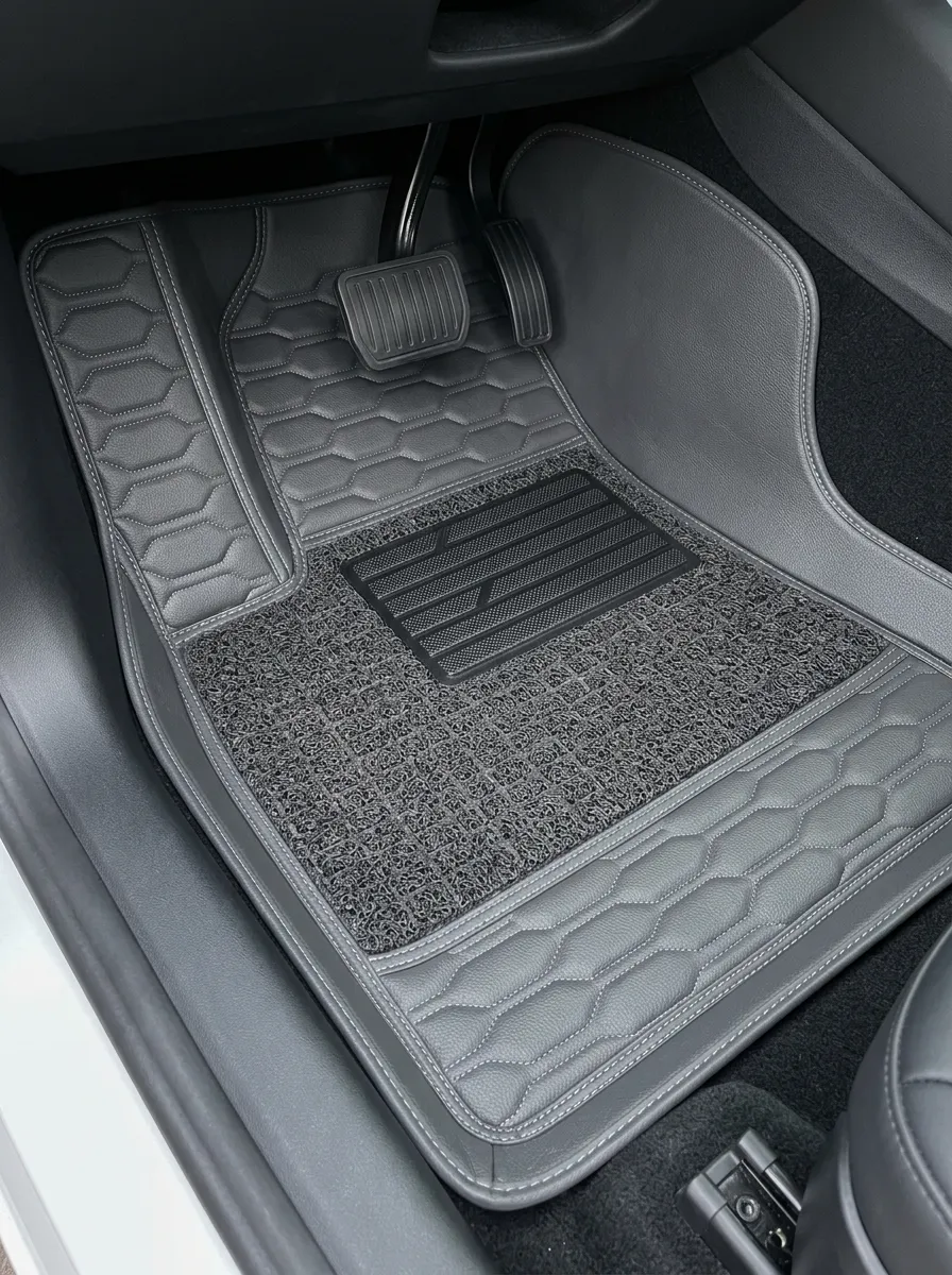 Modern Geometric-Look Floor Mats
