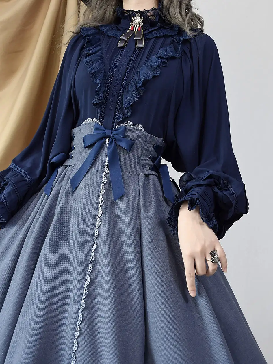 Easy Casual Lace Up Corset Skirt