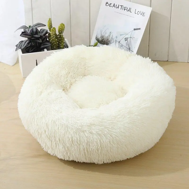 Plush Round Pet Bed
