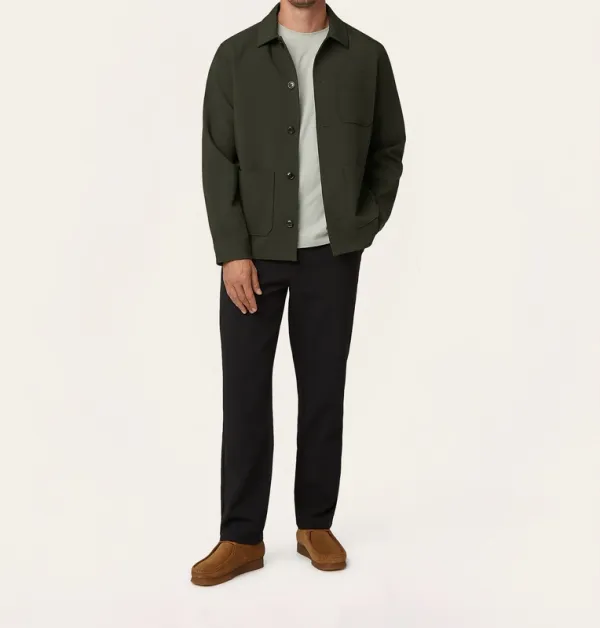Shirt Jacket Dark Green
