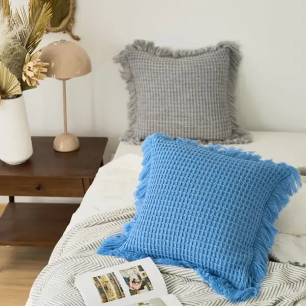 Acrylic Knitted Sofa Cushion Cover