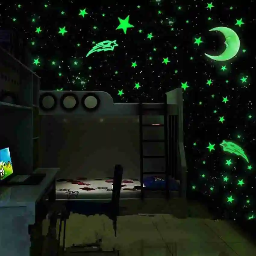 Radium Star and moon (Set of 2)