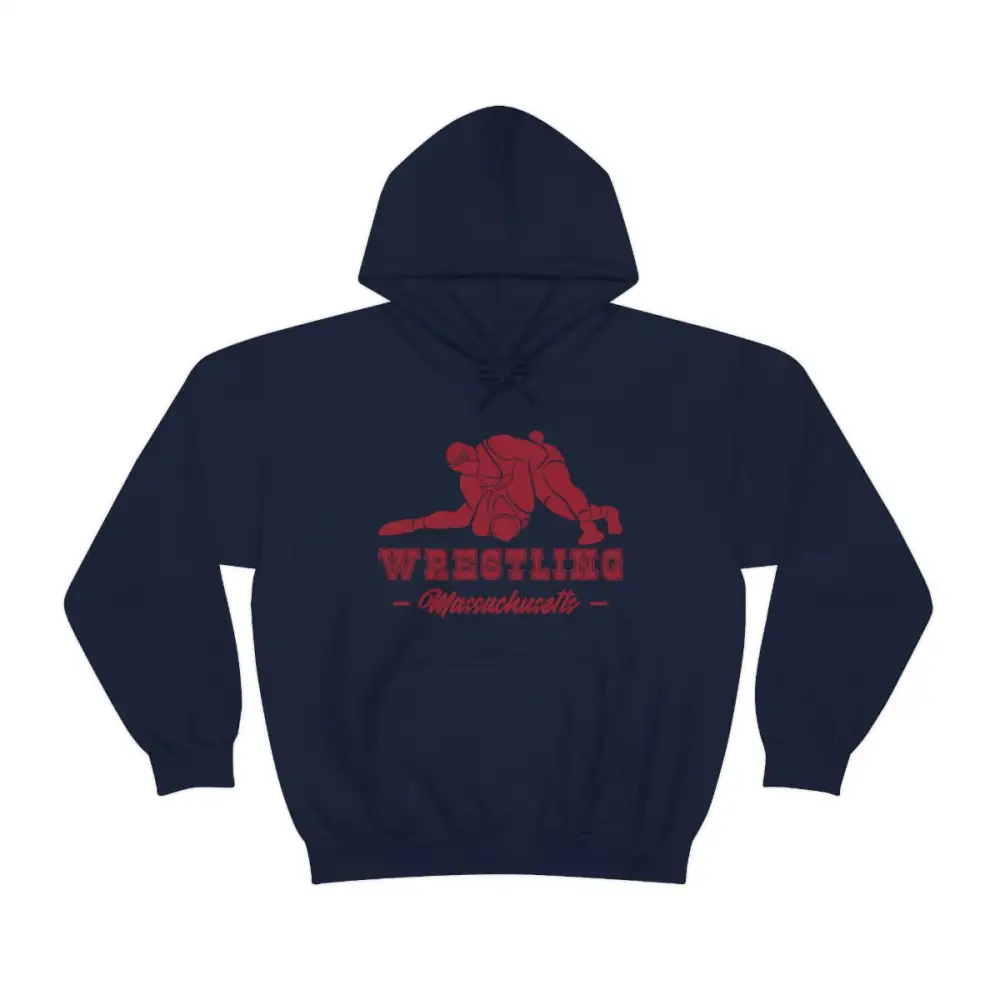 Sport Print Wrestling Graphic Pullover Hoodie