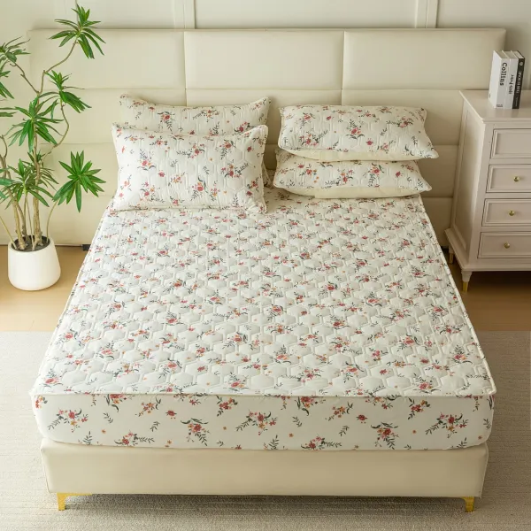 Botanical Quilted Fitted Sheet
