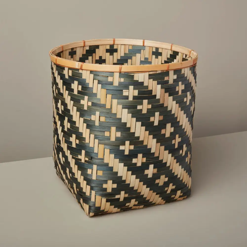 Contemporary Home Display Decor Bamboo Basket
