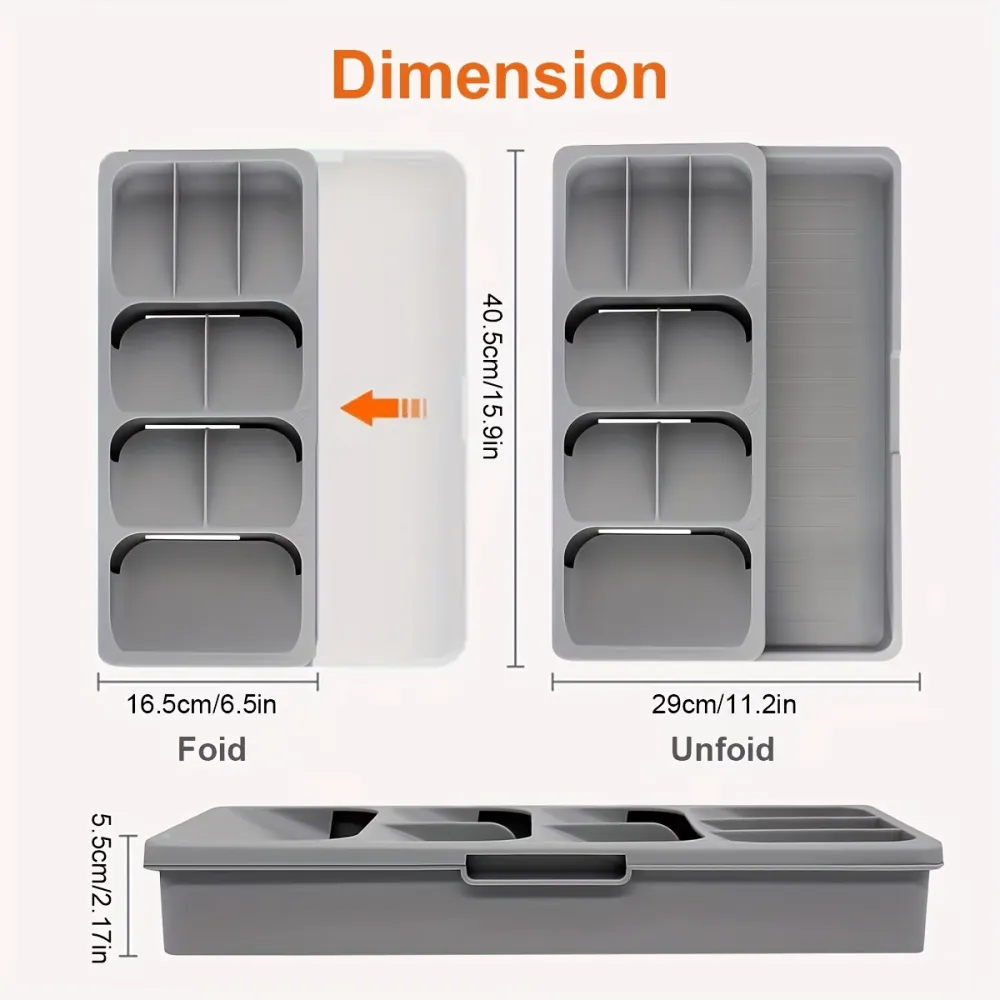 Cutlery Storage Drawer Organizer