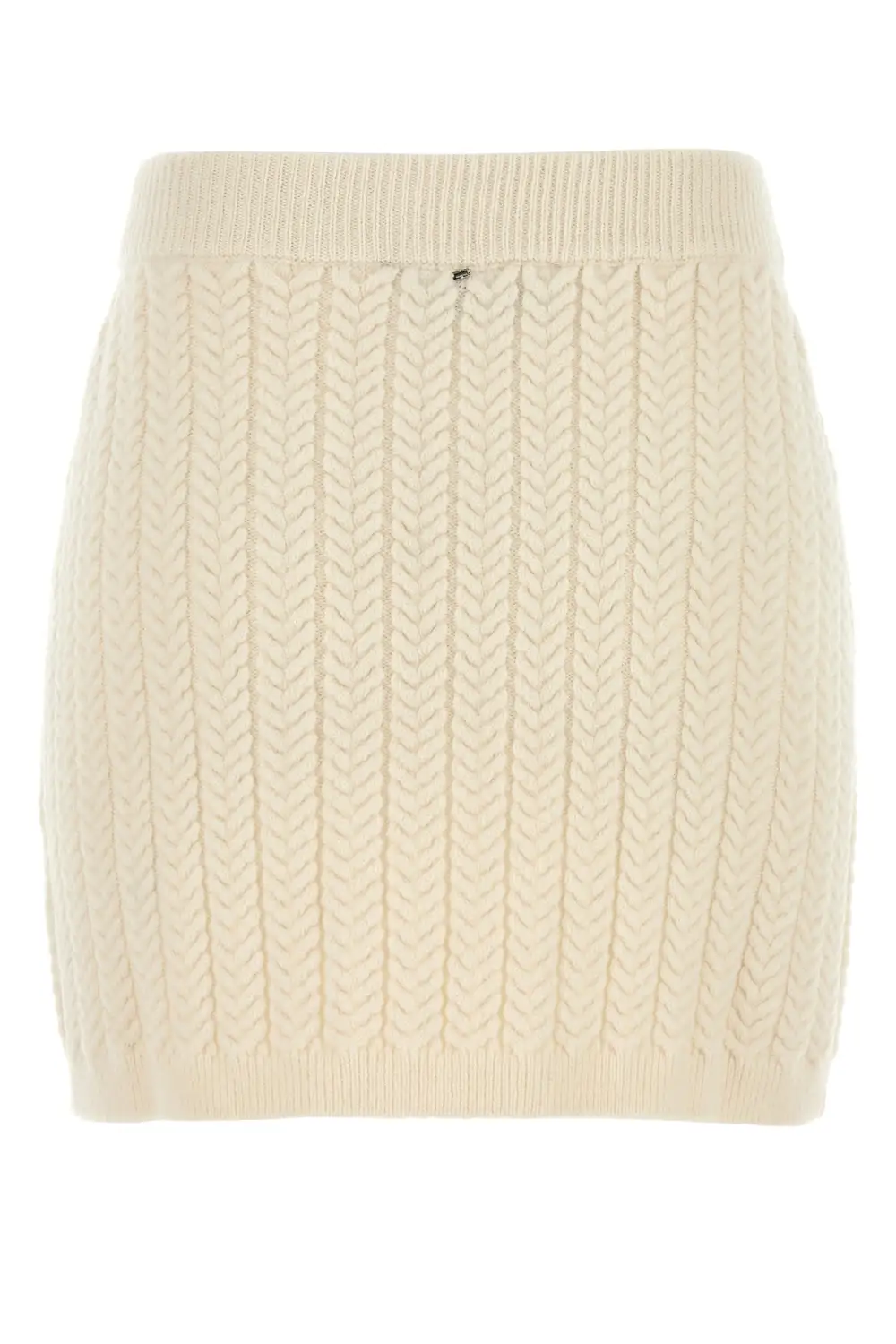 Modern Mini Wool-Blend Wool Skirt