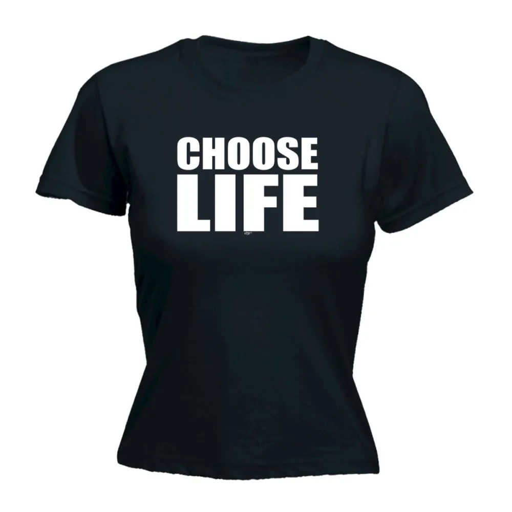 Choose Life Graphic Fitted Tee