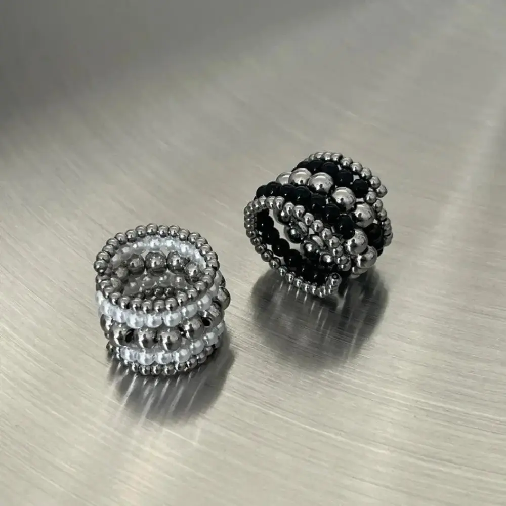 Layered Pearl Beaded Ring