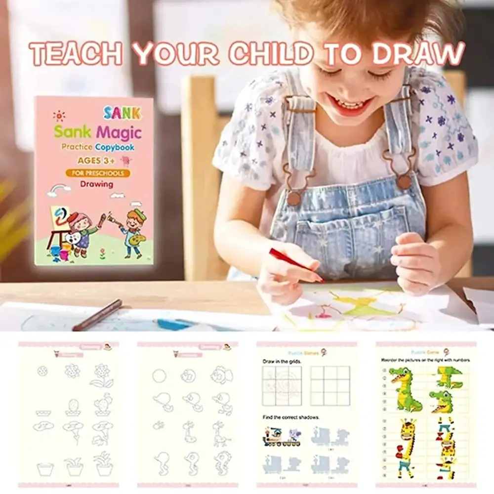 4pc Magic Practice Copybook for kids