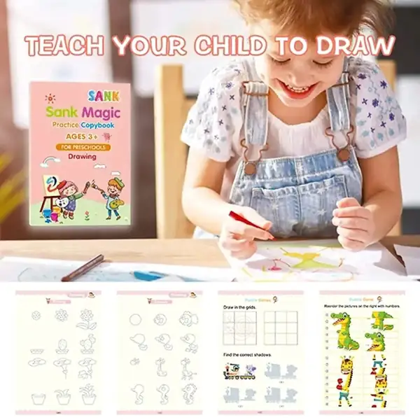 4pc Magic Practice Copybook for kids