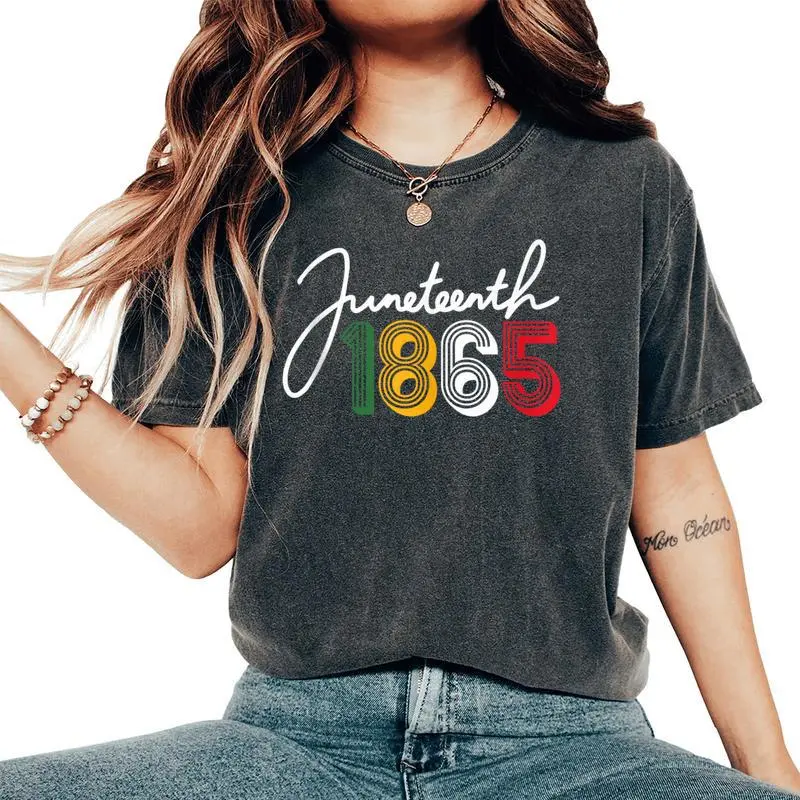 1865 Junenth Celebrate African American Freedom Day Women Women's Oversized Comfort T-Shirt