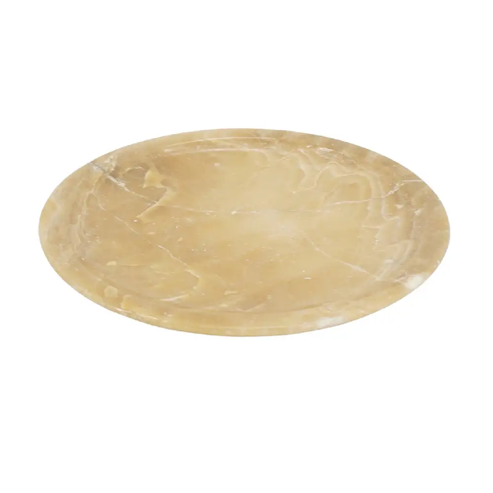 Carved Onyx Decorative Tray