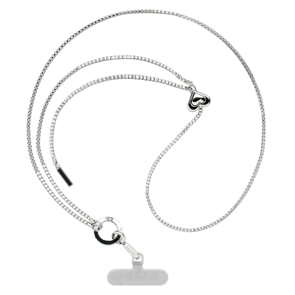 Heart Metal Crossbody Phone Strap
