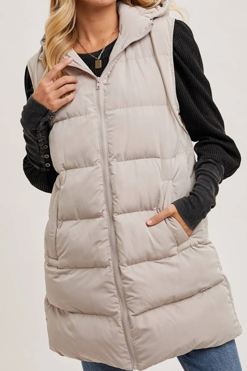 Margo Longline Puffer Vest