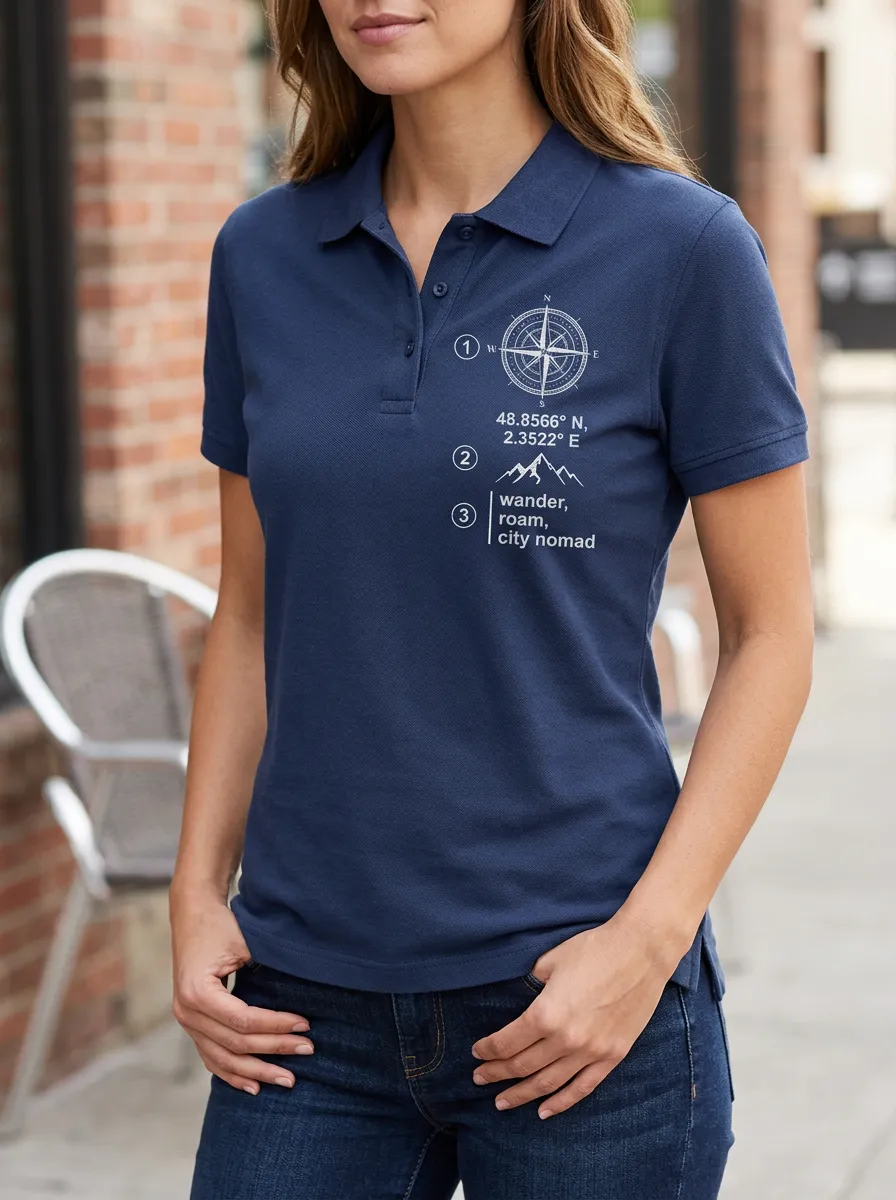 Travel Lover Compass Casual Shirt Classic