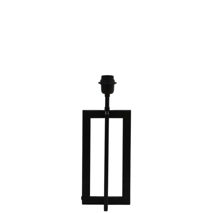 Slim Black Metal Lamp Base