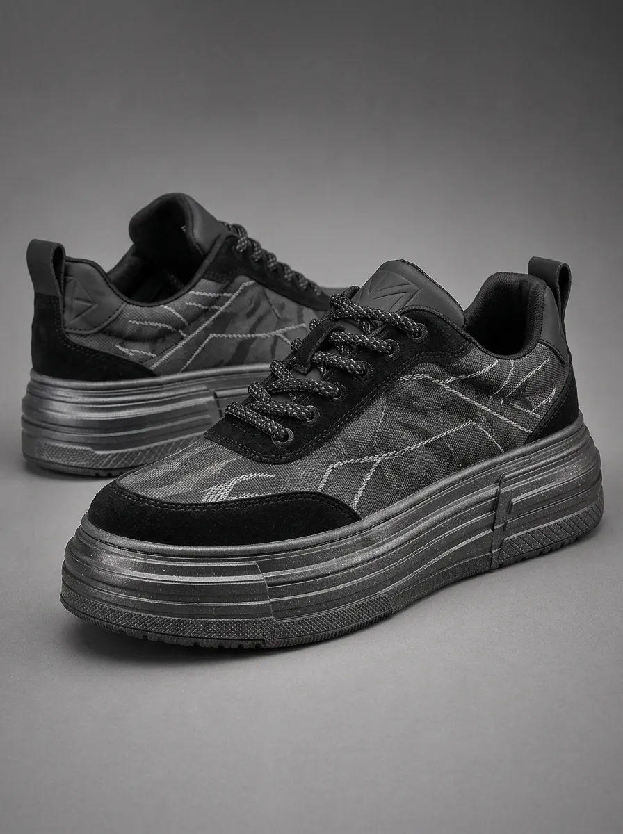 Men's Street Urban Streetwear Geometric Pattern Printed Sneakers