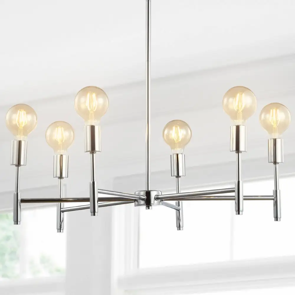 Adjustable Height Metal LED Chandelier
