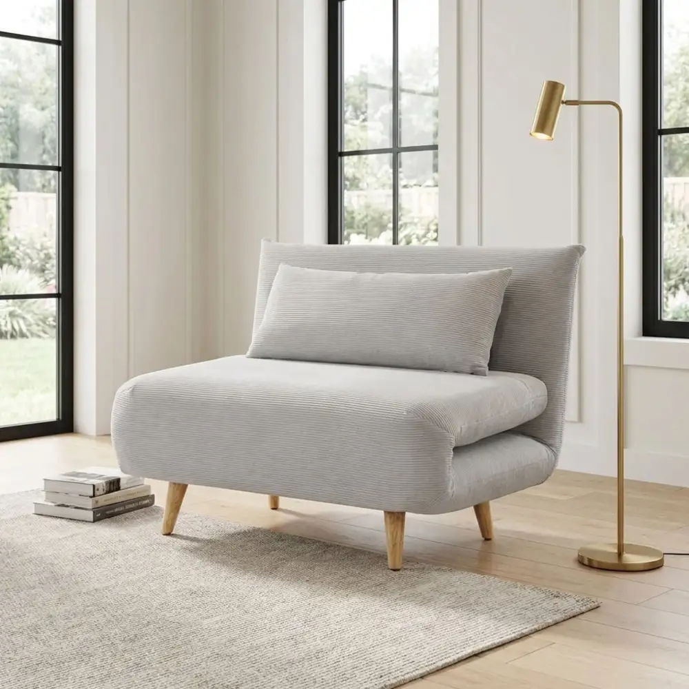 Versatile Fold Out Adjustable Backrest Sofa Bed
