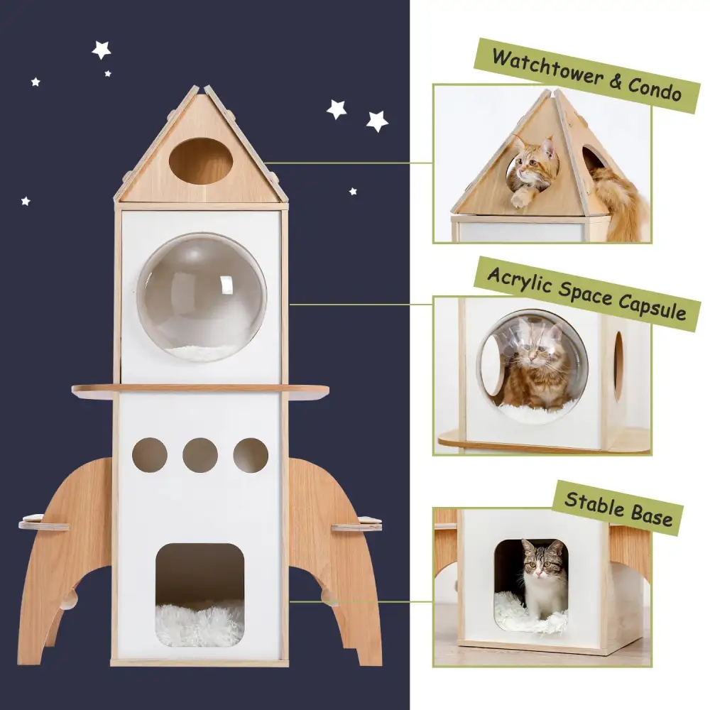 Indoor Pet Activity Tower Cat House