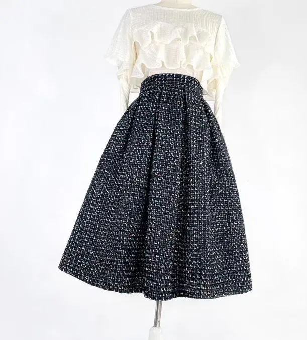 Neat Carry Everyday Casual Wool Skirt