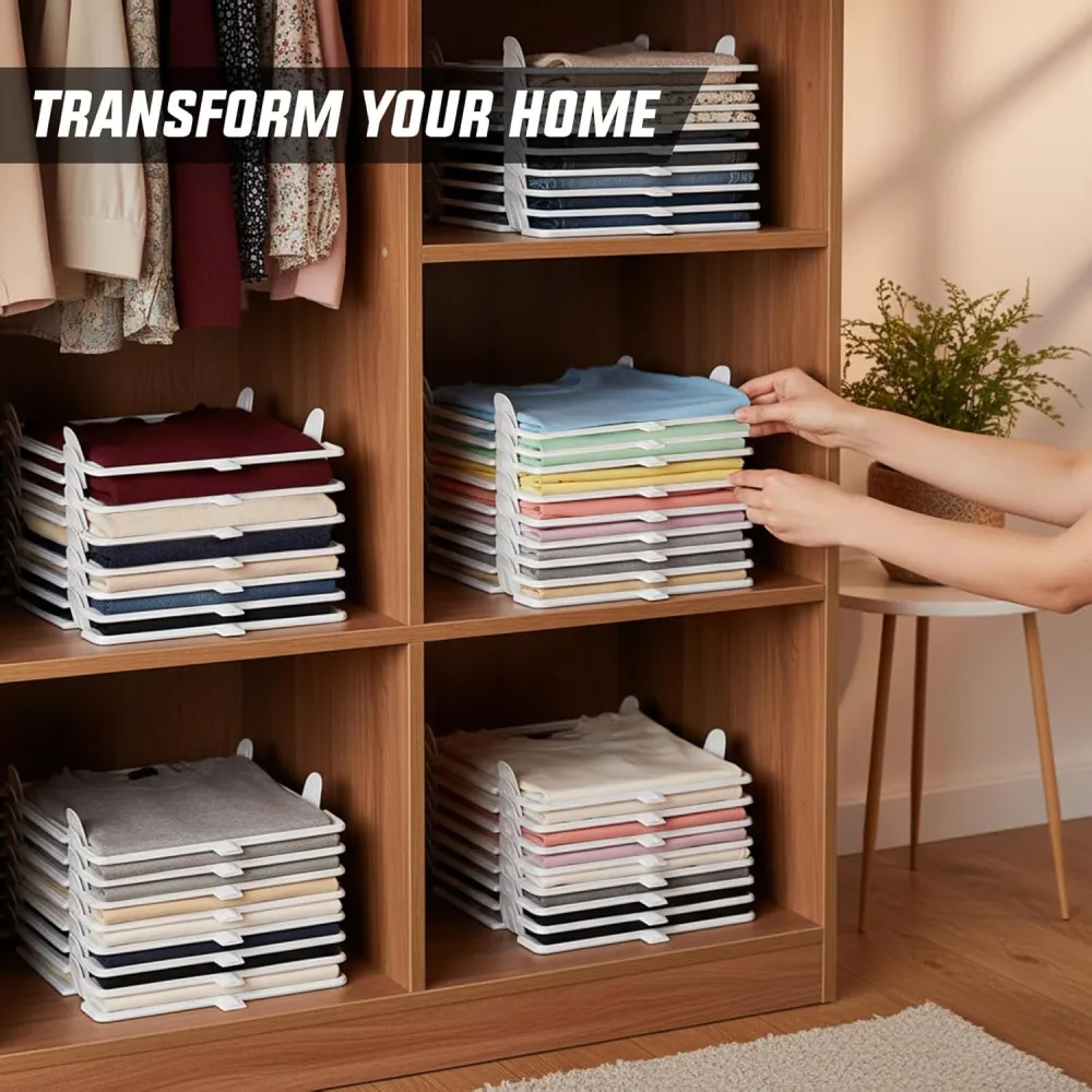 Stackable Clothes Folding Organizer