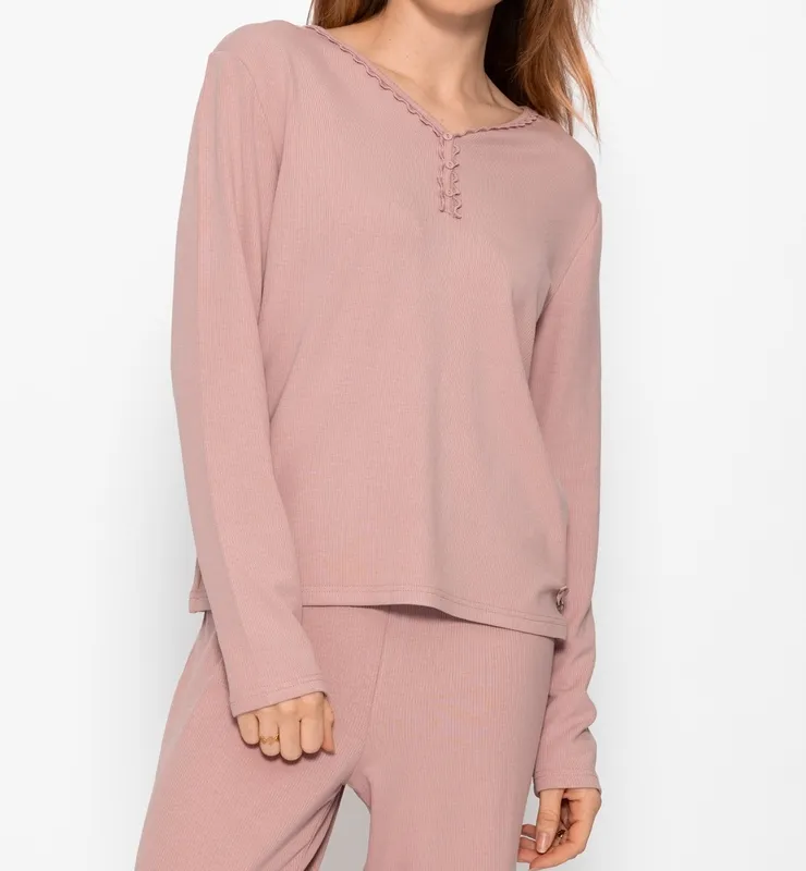 Pink Long Sleeve Shirt