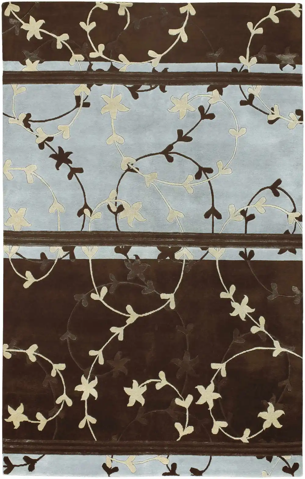 Statement Contemporary Hand Knotted Wool Area Rug