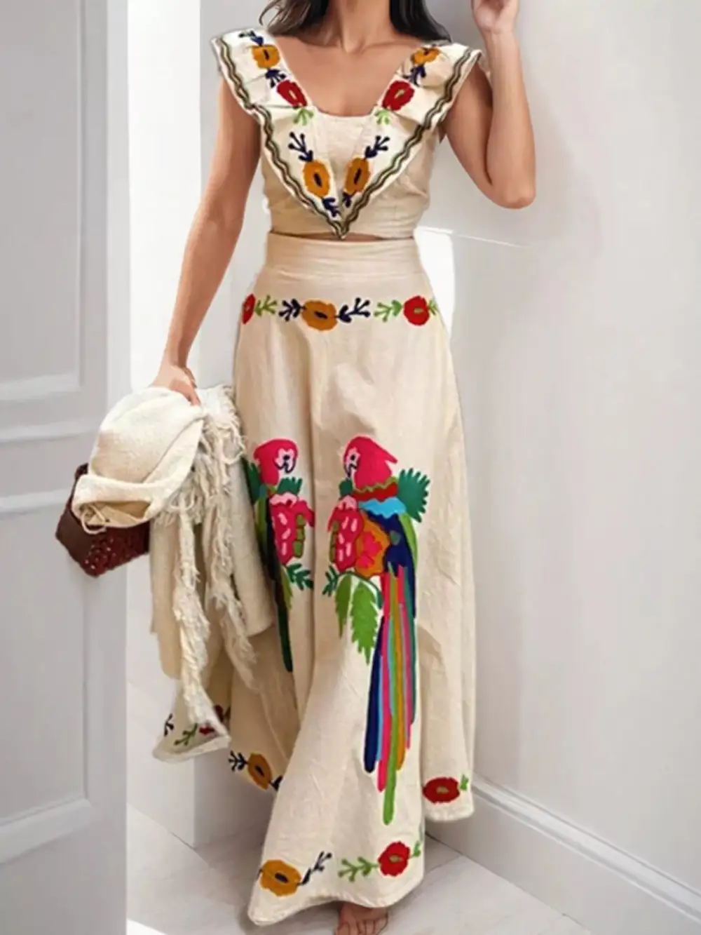 Parrot Crop Dress