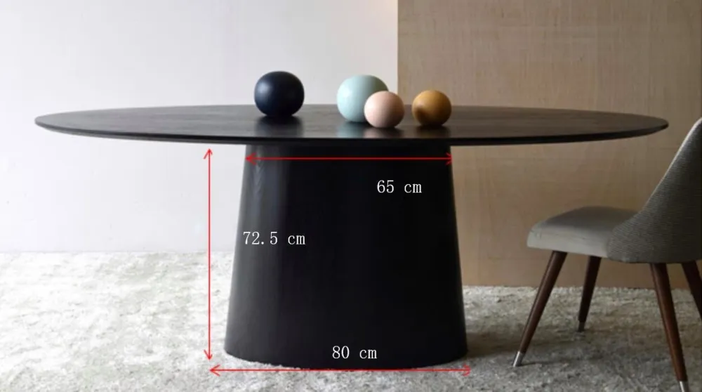 Oval Ash Wood Dining Table