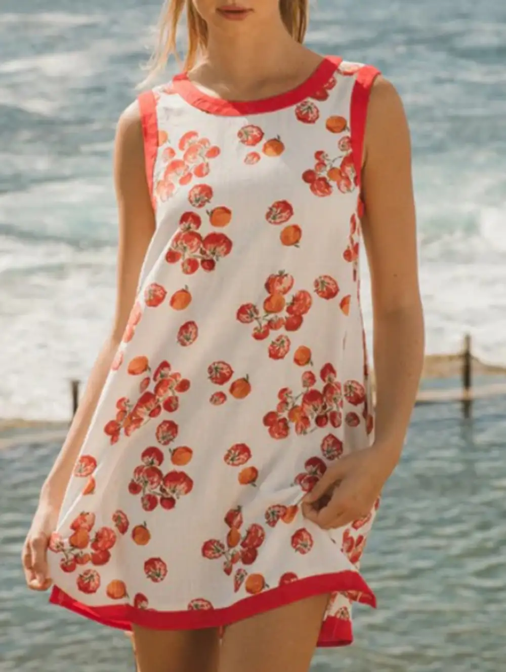 Print Sleeveless Mini Dress