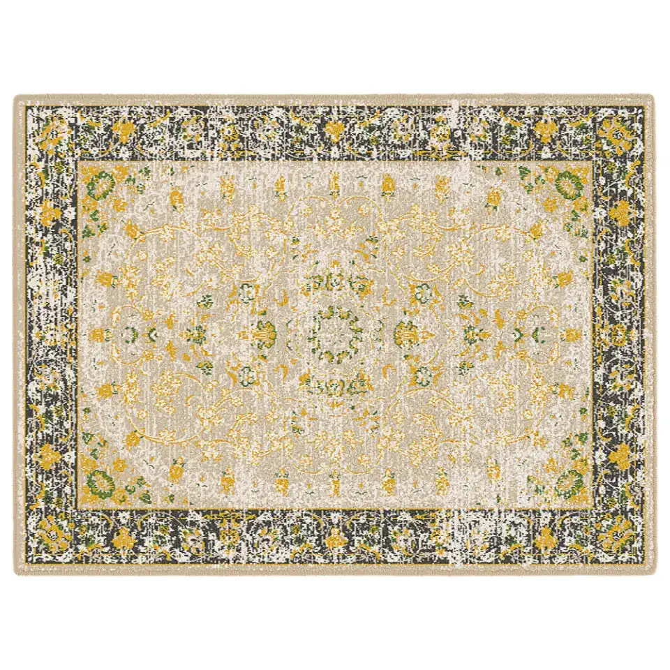 Traditional Floral Border Area Rug