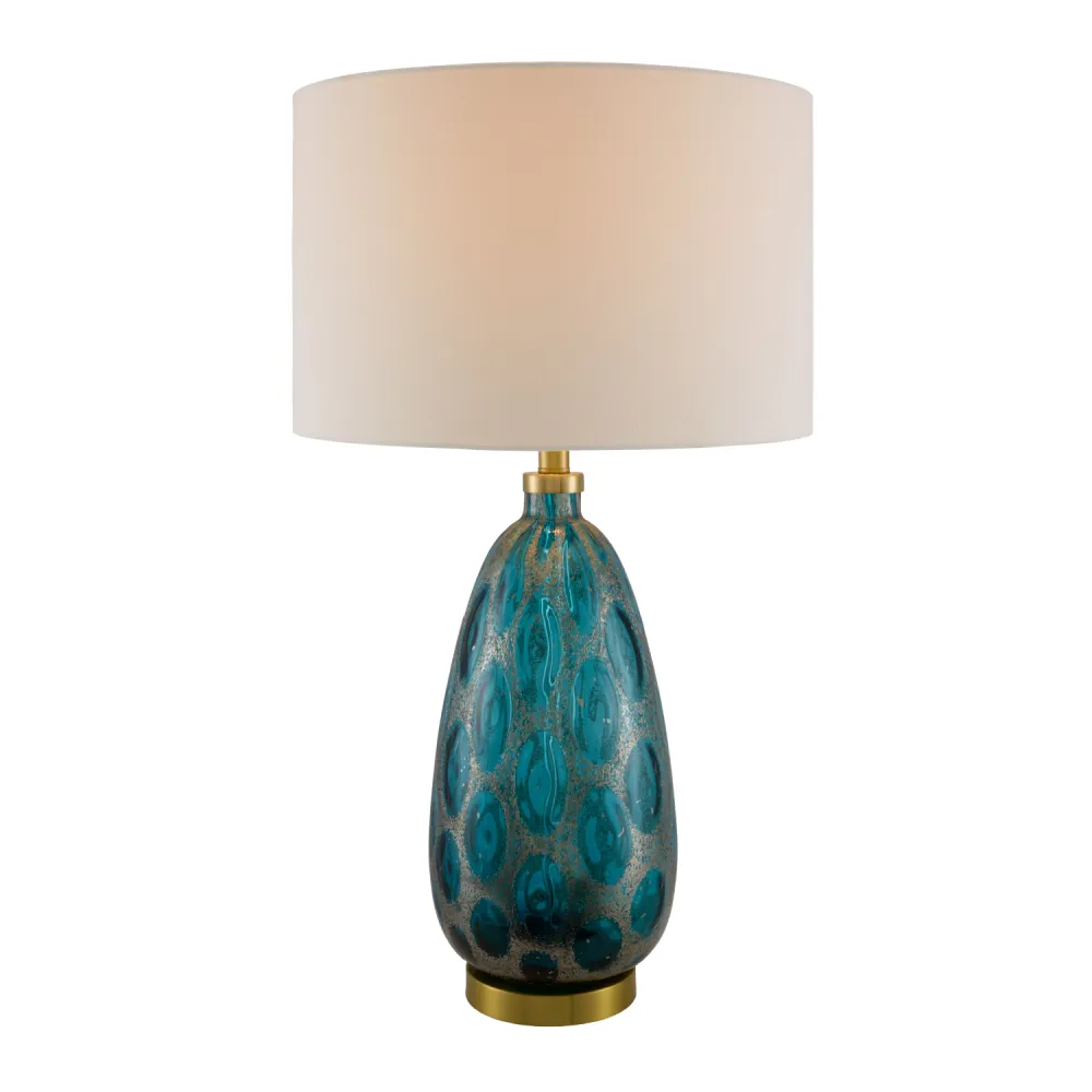 Hand-painted Glass Table Lamp
