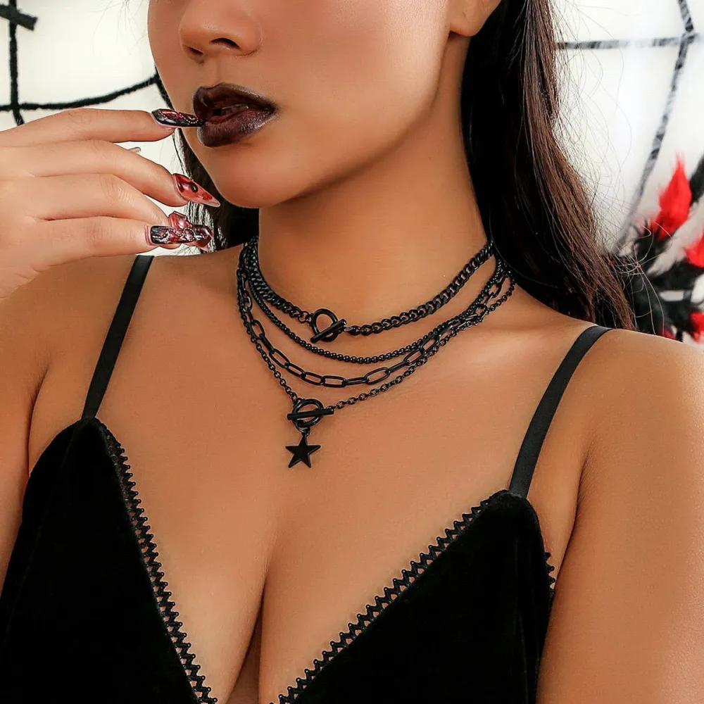 Polished Etched Necklace