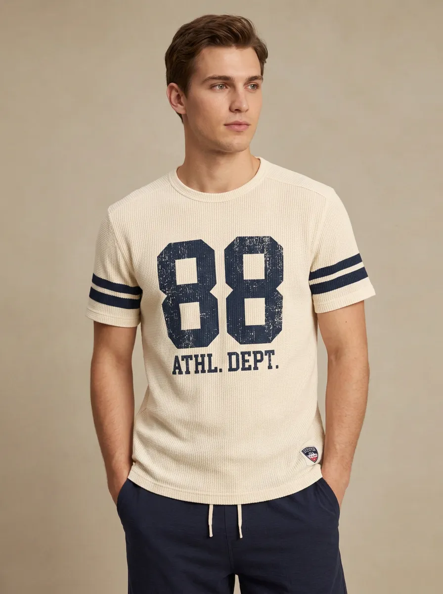 Men's Vintage Sports 88 Athl. Dept. Printed Waffle T-shirt