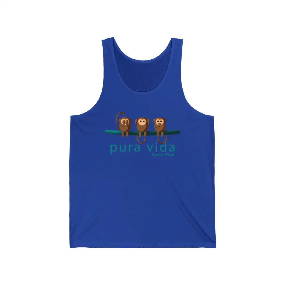 Tropical Monkey Graphic Sleeveless Tank Top