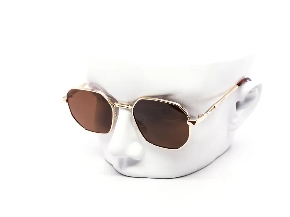 Twelve-Piece Minimalist Metal Hexagon Daily Sunglasses