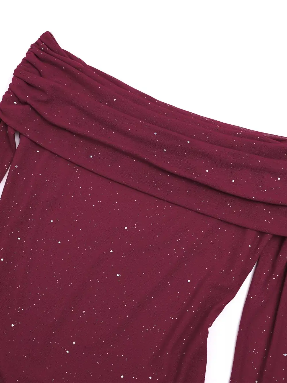 Glitter Off Shoulder Maxi Dress