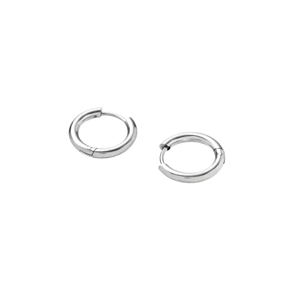 Sculpted Circle Hoop Earrings