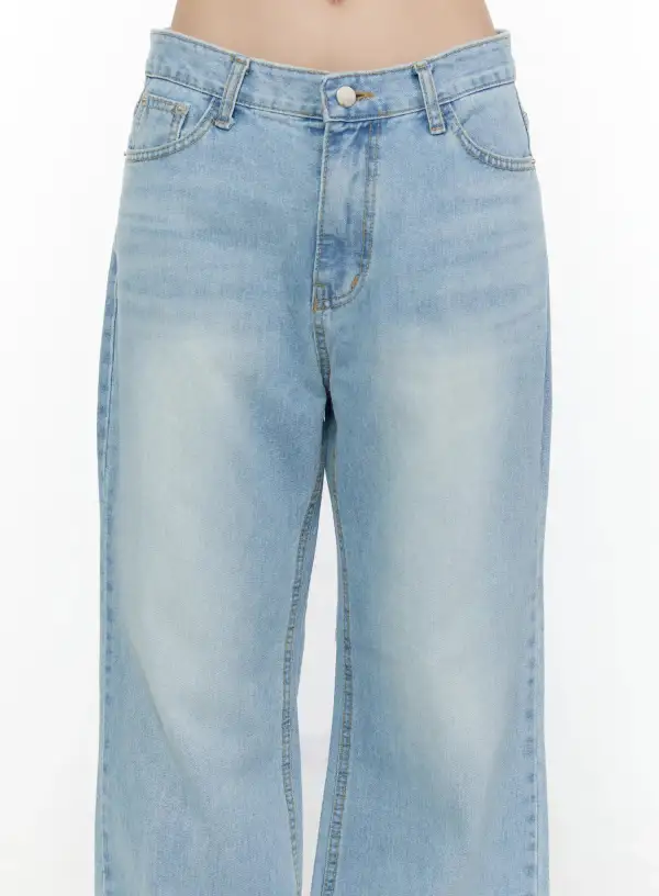 Pocketed Contemporary Wide Leg Jeans