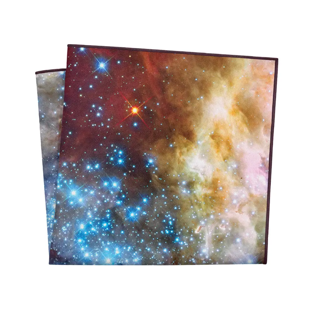 Tailored Sharp Space Motif Pocket Square