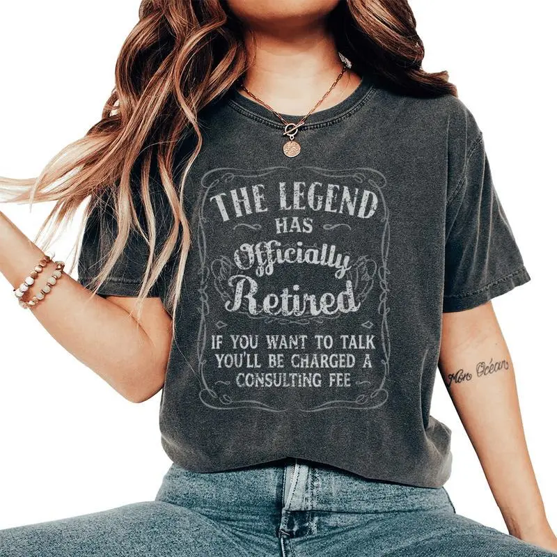 The Legend Has Officially Retired Retirement Women Women's Oversized Comfort T-Shirt