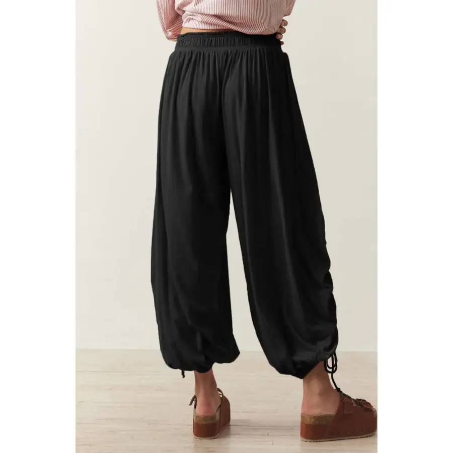 Drawstring Ruched Pants