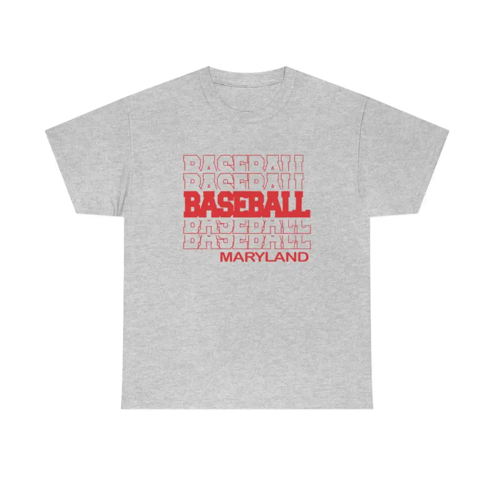 Baseball Maryland in Modern Stacked Lettering